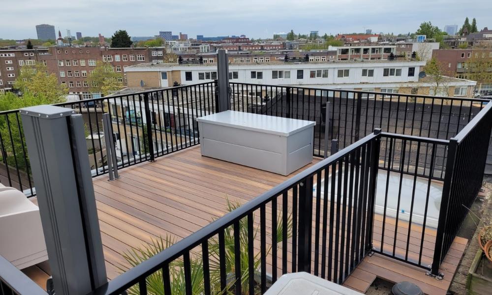 Dakterras laten inrichten door CT Hekwerk